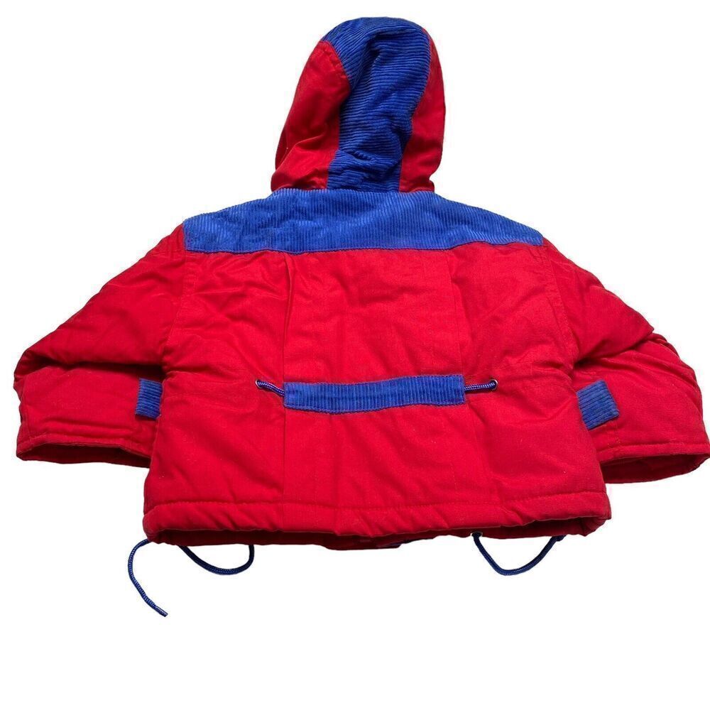London Fog Jacket Toddler 18 Months Red Hooded Fog Patrol Zipper Snaps - Picture 6 of 8